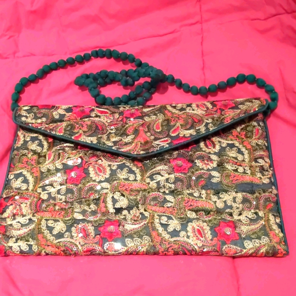 Indian boho patchwork embroidered crossbody sling